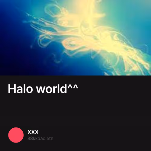 Halo world^^