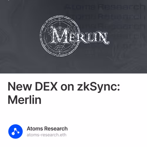 New DEX on zkSync: Merlin