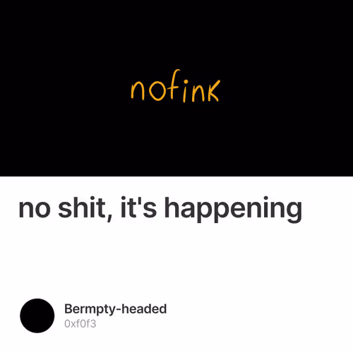 no shit, it's happening