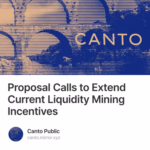 Proposal Calls to Extend Current Liquidity Mining Incentives