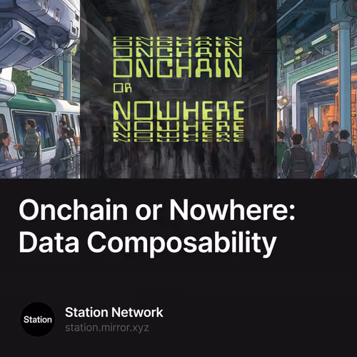 Onchain or Nowhere: Data Composability