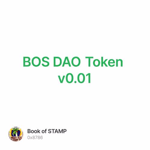 BOS DAO Token  v0.01