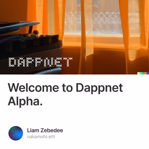 Welcome to Dappnet Alpha.