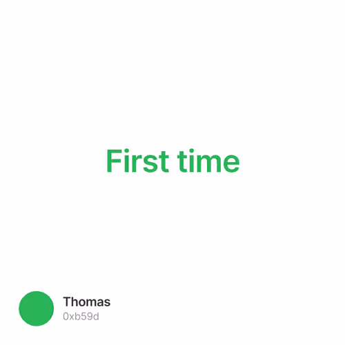 First time