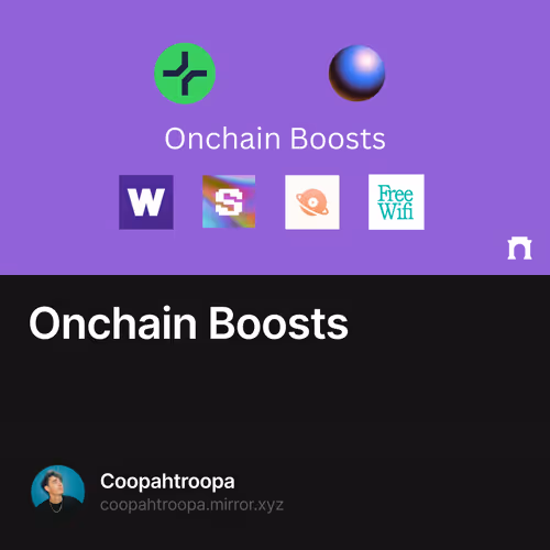 Onchain Boosts