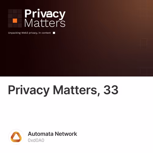 Privacy Matters, 33