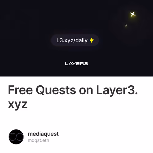 Free Quests on Layer3.xyz