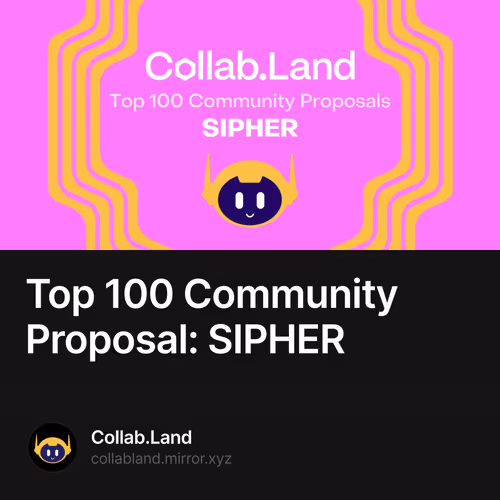 Top 100 Community Proposal: SIPHER