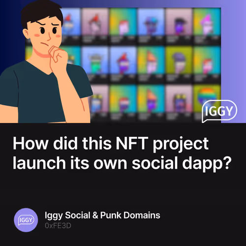 How did this NFT project launch its own social dapp?
