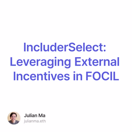 IncluderSelect: Leveraging External Incentives in FOCIL