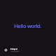 Hello world. V2