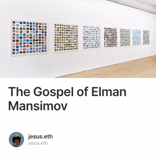 The Gospel of Elman Mansimov