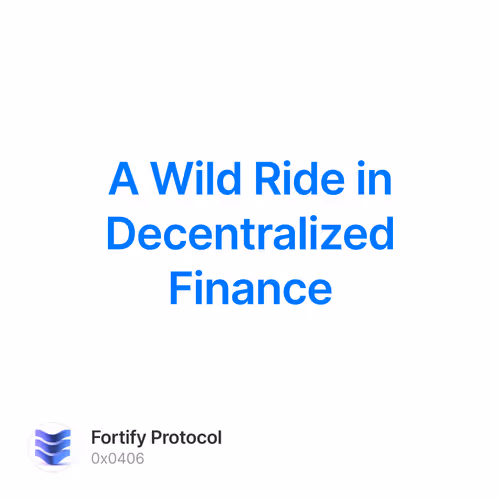 A Wild Ride in Decentralized Finance