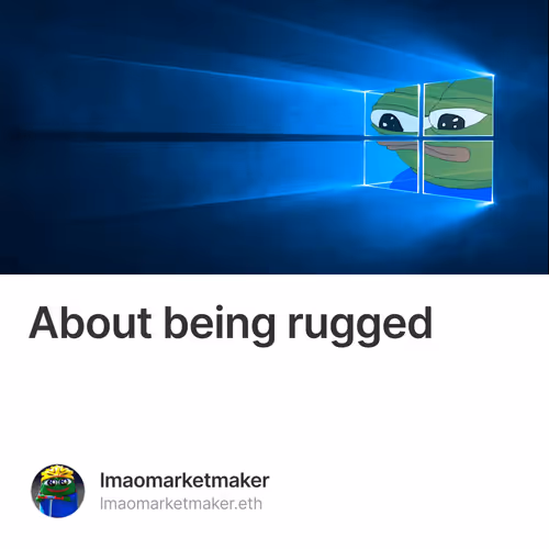About being rugged