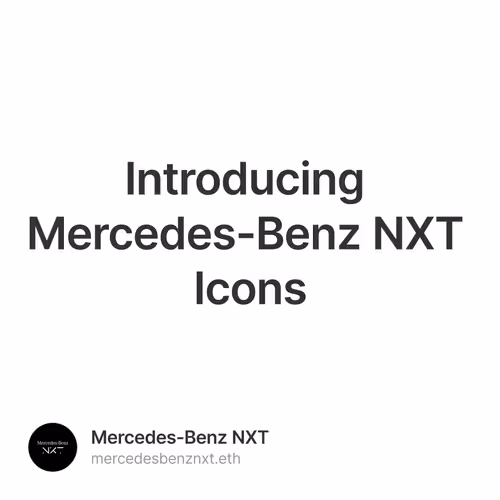 Introducing Mercedes-Benz NXT Icons