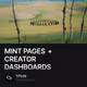 MINT PAGES + CREATOR DASHBOARDS