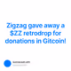 Zigzag gave away a $ZZ retrodrop for donations in Gitcoin!