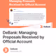 DeBank: Managing Proposals Received by Official Account