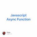 Javascript Async Function