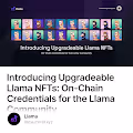 Introducing Upgradeable Llama NFTs: On-Chain Credentials for the Llama Community
