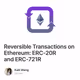 Reversible Transactions on Ethereum ERC-20R and ERC-721R