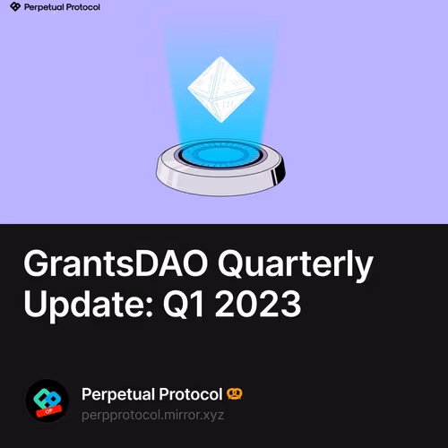 GrantsDAO Quarterly Update: Q1 2023