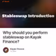 Why should you perform stableswap on Kayak Finance?
