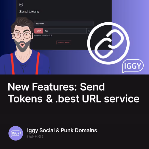 New Features: Send Tokens & .best URL service