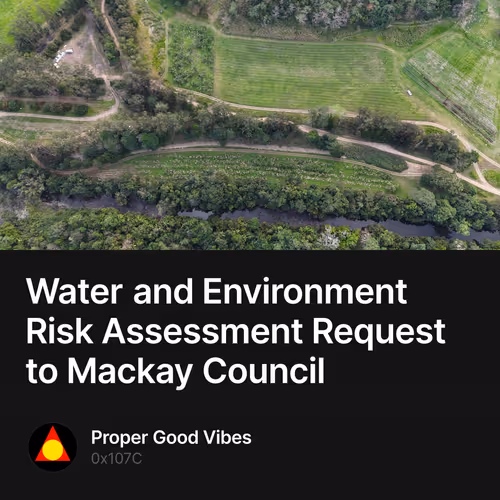 Water and Environment Risk Assessment Request to Mackay Council