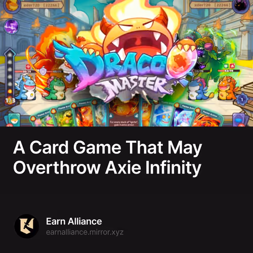 A Card Game That May Overthrow Axie Infinity
