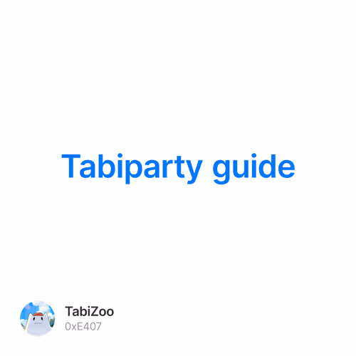 Tabiparty guide