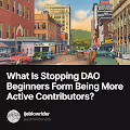 What Is Stopping DAO Beginners Form Being More Active Contributors