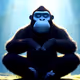 Optimistic Meditating Ape