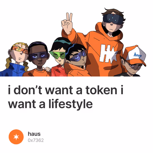 i don’t want a token i want a lifestyle