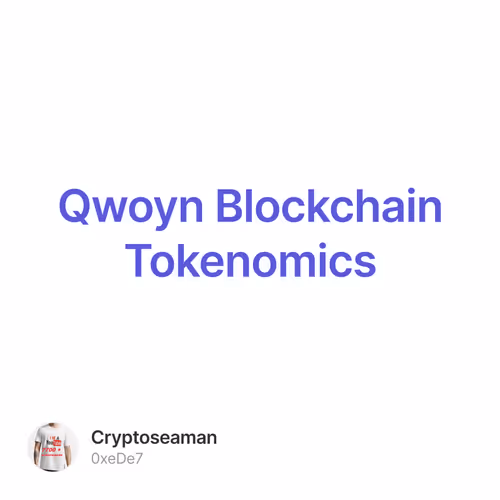 Qwoyn Blockchain Tokenomics