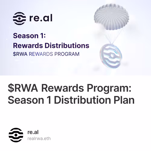 $RWA Rewards Program: Season 1 Distribution Plan