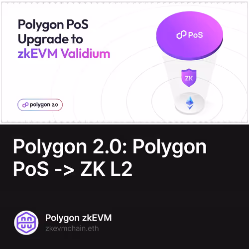 Polygon 2.0: Polygon PoS -> ZK L2