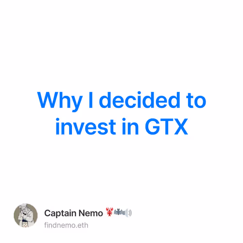 Why I decided to invest in GTX