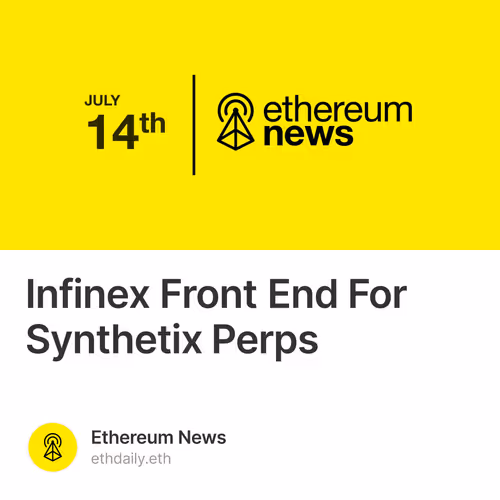 Infinex Front End For Synthetix Perps