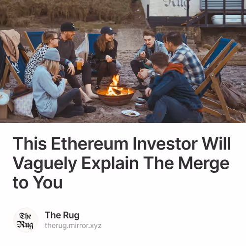 This Ethereum Investor Will Vaguely Explain The Merge to You