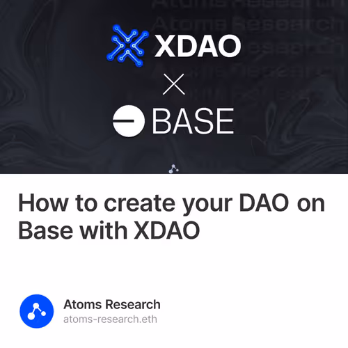 How to create your DAO on Base with XDAO