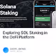 Exploring SOL Staking in the DeFi Platform