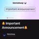 🔔 Important Announcement🔔