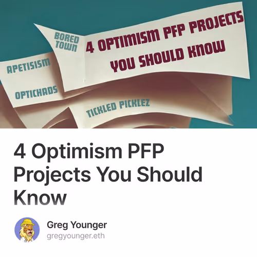 4 Optimism PFP Projects You Should Know