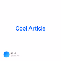 Cool Article