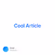 Cool Article