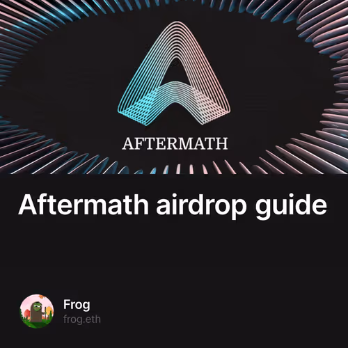 Aftermath airdrop guide