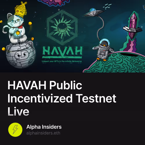 HAVAH Public Incentivized Testnet Live