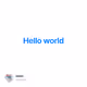 Hello world