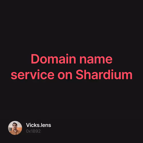 Domain name service on Shardium